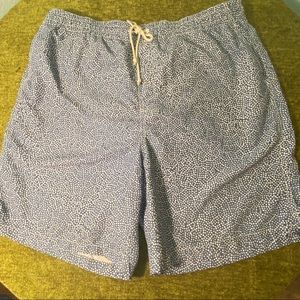 Old Navy Swim Trunks, Blue Mosaic Pattern